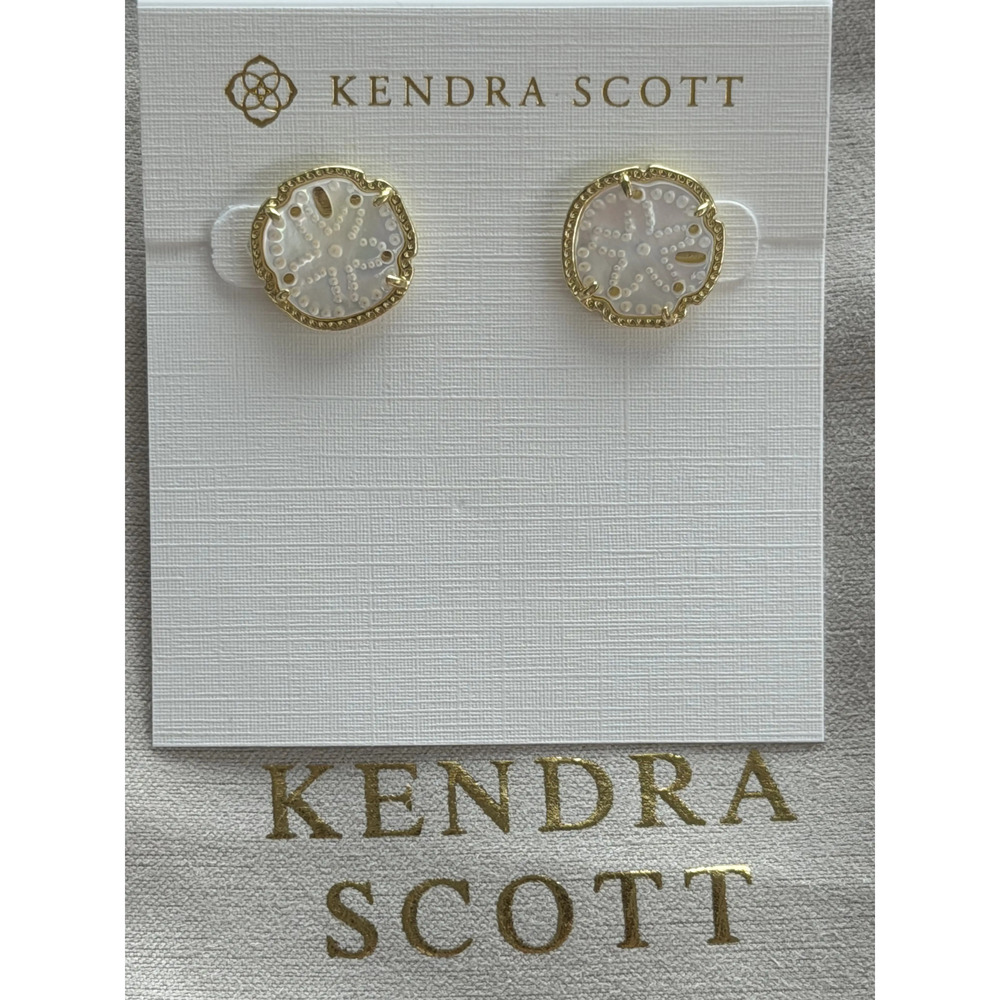 Kendra Scott white earrings